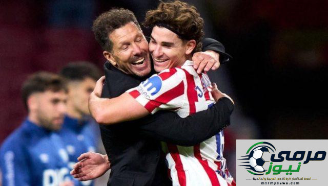 سيميوني: أتلتيكو مدريد يشعر بالقلق من ألفاريز