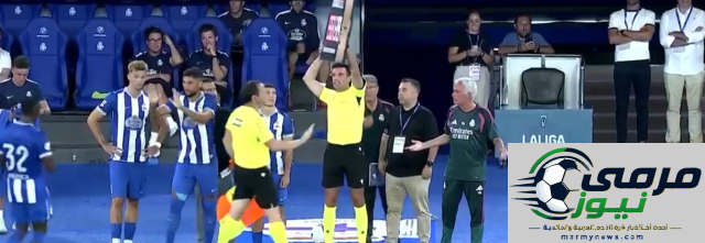 مورينيو يعبر عن انفعاله تجاه حكم مباراة ريال مدريد وديبورتيفو
